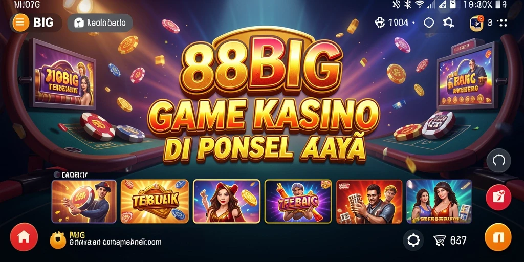 Tampilan gameplay seru di 88BIG dengan berbagai pilihan permainan kasino.