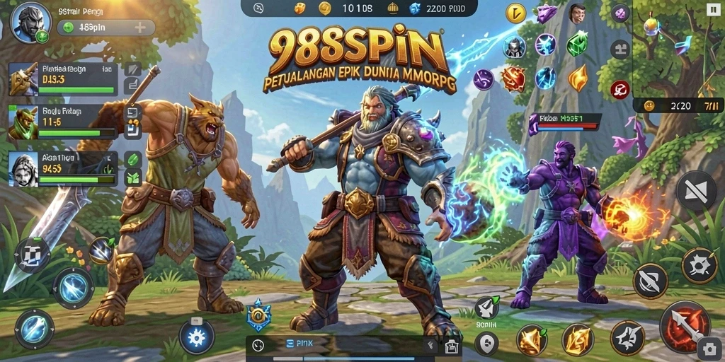 Tampilan gameplay 98SPIN yang mendebarkan dan penuh aksi.