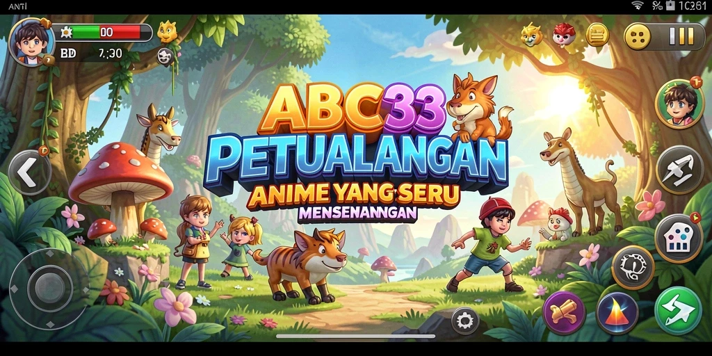 Gameplay seru dan interaksi karakter dalam ABC33.