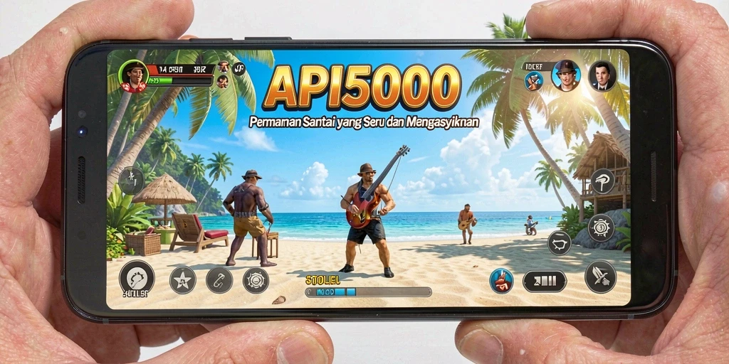 Tangkapan layar utama API5000 yang memperlihatkan gameplay yang seru dan interaktif.