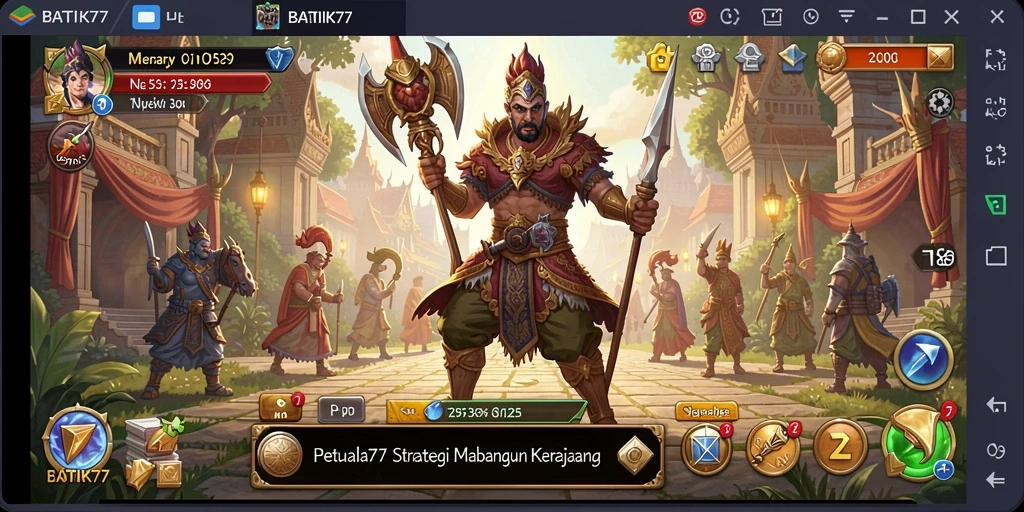 Tampilan gameplay epik dalam BATIK77 yang penuh strategi.