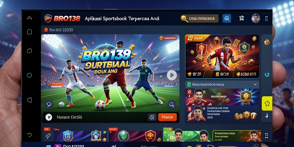 Tampilan antarmuka BRO138 yang menarik dan intuitif pada gameplay Sportsbook.