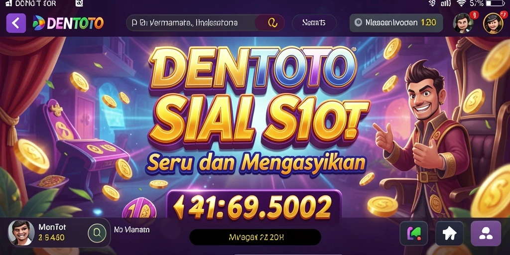 Tampilan menarik dari gameplay permainan Slot DENTOTO.