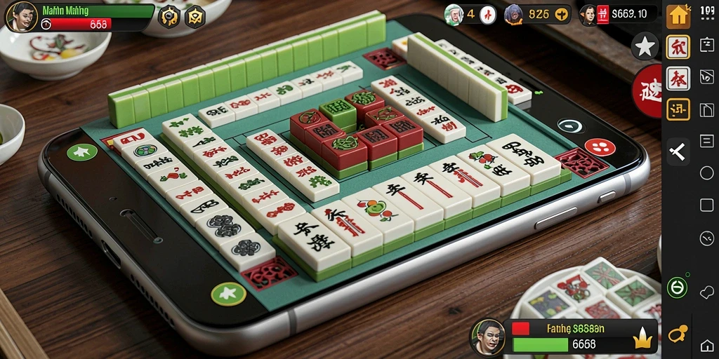 Tangkapan layar utama <strong>G668</strong> menunjukkan gameplay Mahjong yang menarik dan menantang.