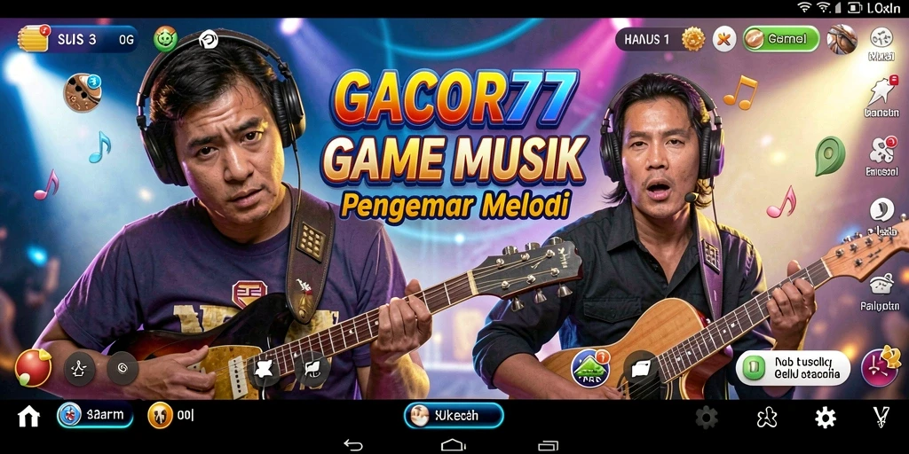 Tampilan gameplay GACOR77 dengan berbagai lagu menarik.