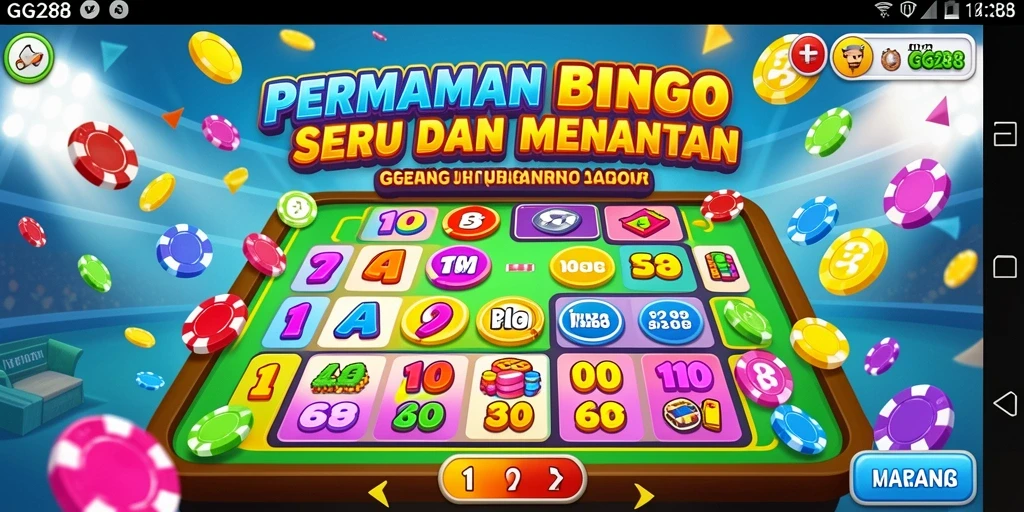 Screenshot gameplay GG288 menunjukkan keseruan permainan Bingo yang interaktif.