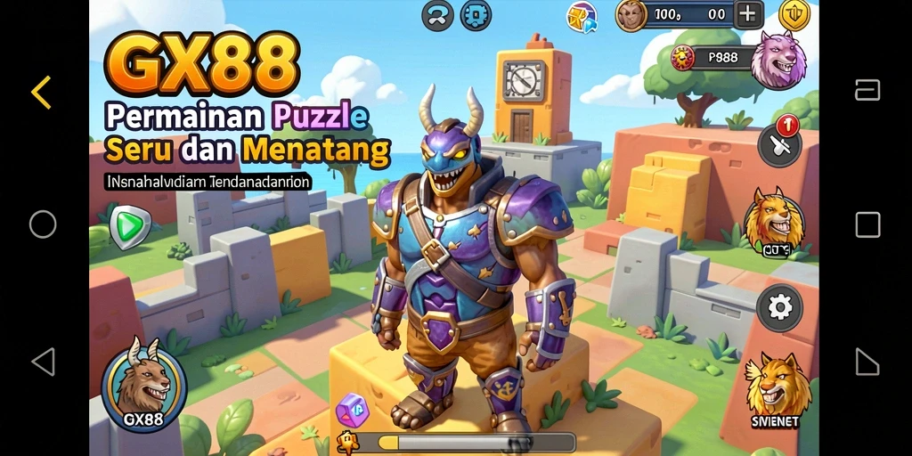 Gameplay GX88 menunjukkan berbagai teka-teki menantang dan mendebarkan.