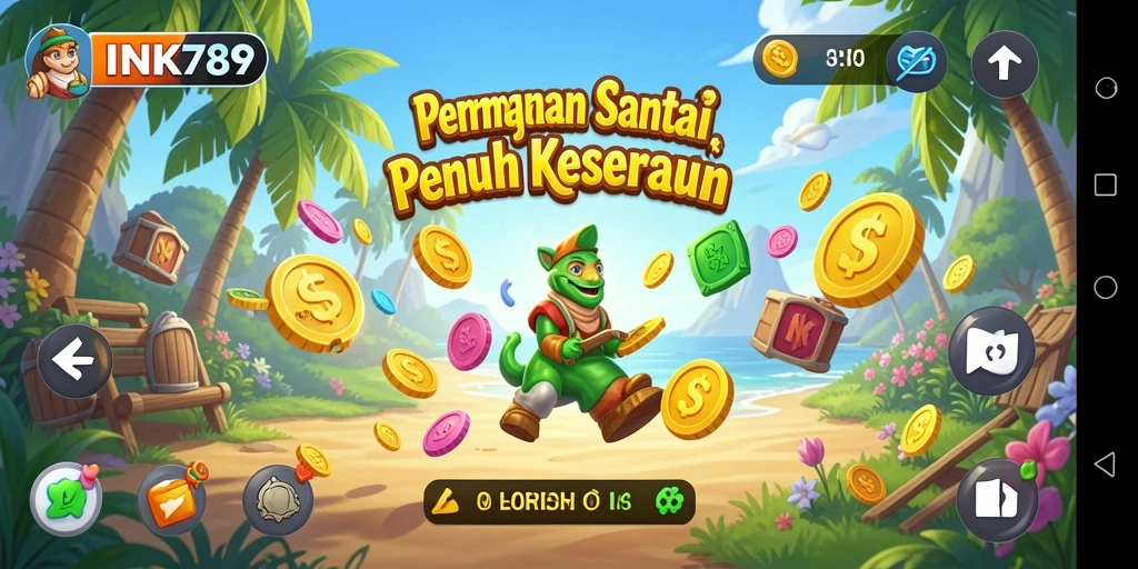 Tangkapan layar INK789 menunjukkan gameplay santai yang menghibur.