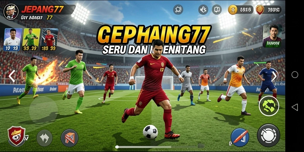 Tangkapan layar gameplay JEPANG77 yang menunjukkan aksi olahraga seru.