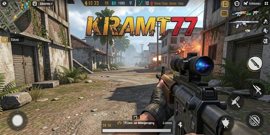 Gameplay seru KRAMAT77 dalam mode TPS yang memukau.