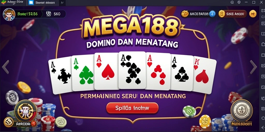 Tampilan gameplay seru di MEGA188 dengan aksi Domino menarik.