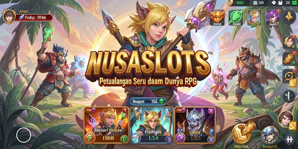 Tampilan gameplay NUSASLOTS yang menakjubkan dan mendalam.
