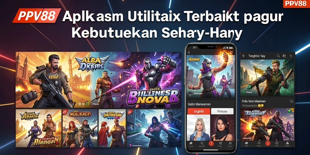 Tampilan utama PPV88 dengan berbagai fitur utilitas yang praktis.