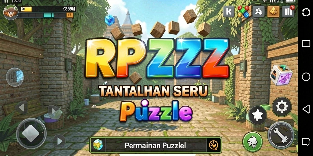 Tampilan gameplay RPZZZ yang menantang dan penuh warna.
