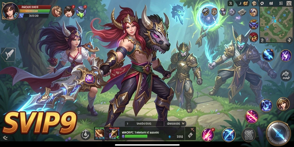 Tampilan gameplay dari SVIP9 yang memukau dan seru dalam MMORPG.