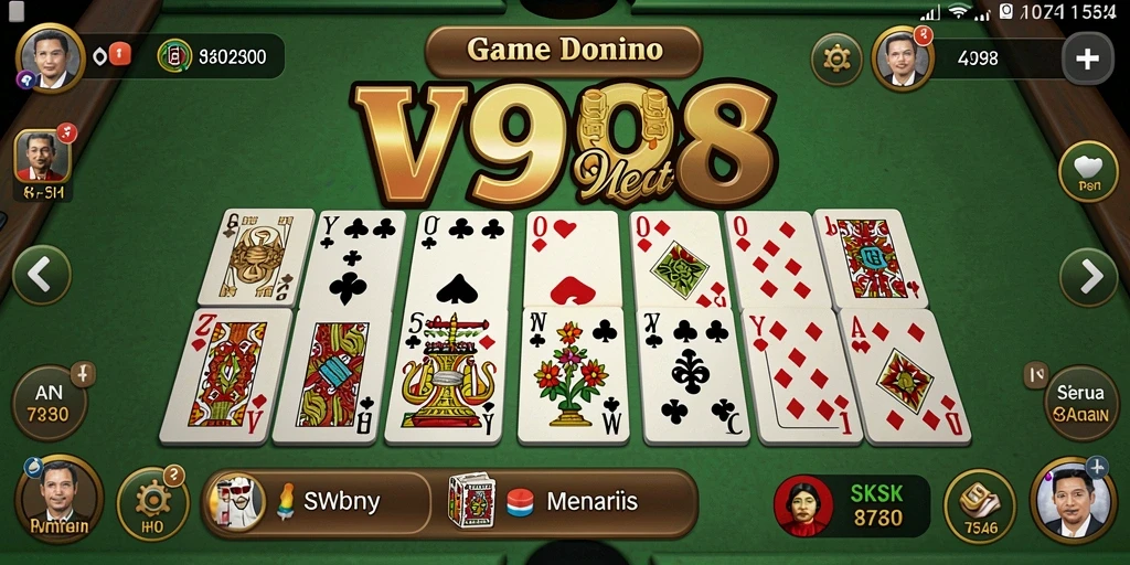 Tampilan menarik dan gameplay seru di V98.